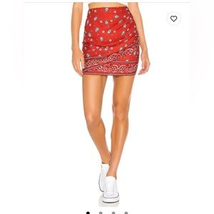 Superdown darby bandana miniskirt